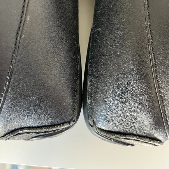 Emporio Armani Men\'s Black Leather Driver Loafers Shoes Size 8 main image 13